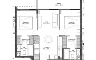 Plano 2D2B — Unidad 305