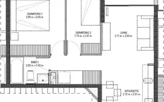 Plano 2D1B — Unidad 607
